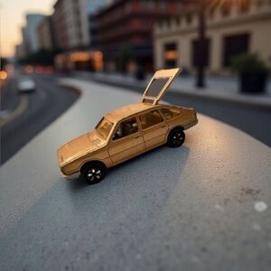 Vintage Simca Majorette 1308 - Tan Diecast Collectible Toy Car